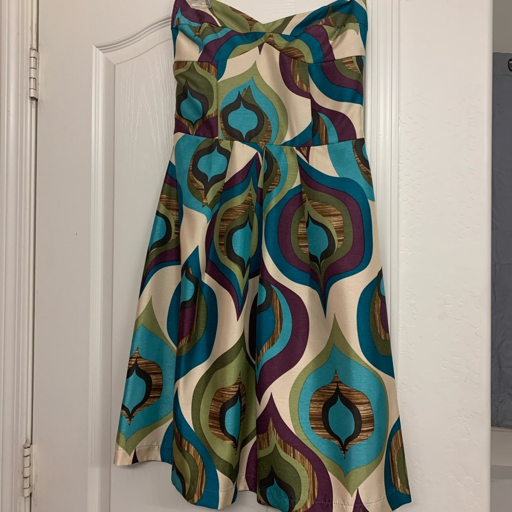 Velvet Torch Strapless Dress- Size Medium
